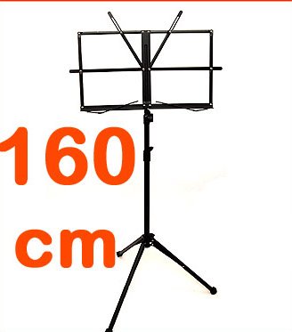 stabiler Metall Notenständer, Höhe bis 160 cm – mit Tragetasche