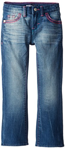 Levis' Little Girls' 715 Thick Stitch Bootcut  Jean, Blue Rapids, 6