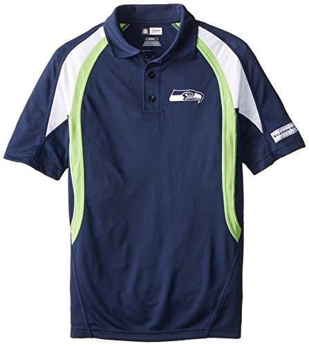 NFL Seattle Seahawks Short Sleeve Synthetic Polo Shirt, X-Large