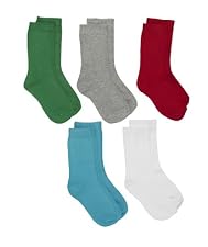 Plain coloured socks - 5pk