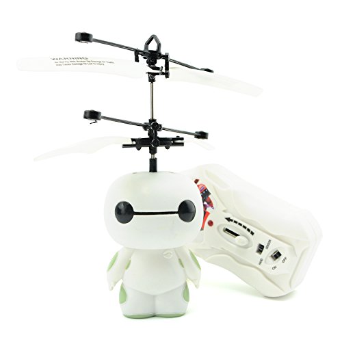 Iltoy mini baymax flying robot sensor control helicopte…