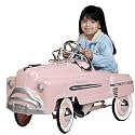 American-Retro AR-4002 Classic Pedal Sedan-Pretty in Pink - Gray Trim