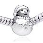 Christmas Beads Christmas Snowman Gift Charm Fits Pandora Beads