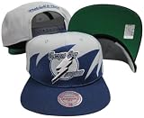 Tampa Bay Lightning Mitchell & Ness Snapback Adjustable Plastic Snap Back Hat / Cap