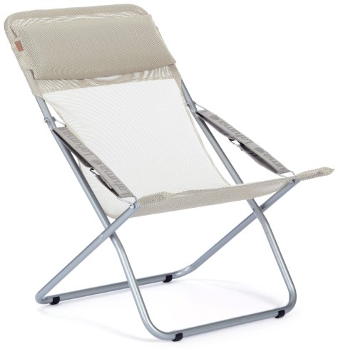 Lafuma Chaise TRANSABED XL + avec Batyline (Couverture: beige) chaise pliante