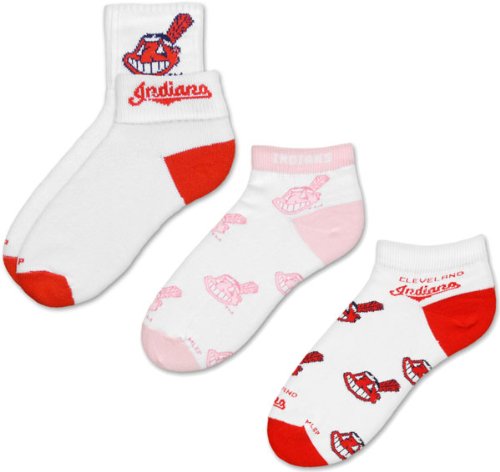 Cleveland Indians Women's 3-Pair Sock Pack