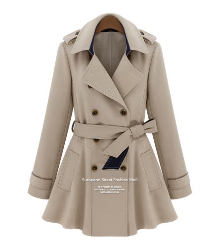 ヨーロピアンスタイル トレンチコート オフィス　通勤　入園　入学　卒業式 リクルート 女性 レディース ロング ジャケット 防寒 コート トレンチ レディースコート