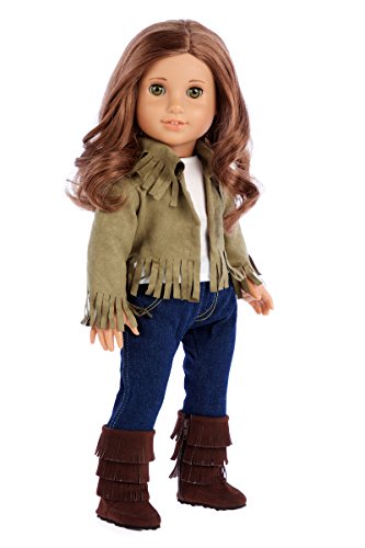 Siege Jacket - 4 piece outfit - jacket, tank top, jeans and boots - 18 inch Doll Clothes - (doll not included) Siege Jacket - 4 piece outfit - jacket, tank top, jeans and boots - 18 inch Doll Clothes - (doll not included)
