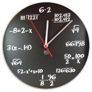 MATH pop QUIZ Clock NOVELTY Mathematical Equation NEW by 