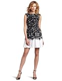Jessica Simpson Womens Boat Neck Dress with Pineapple Smocking