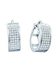 0.25CTW DIAMOND MICROPAVE HOOPS