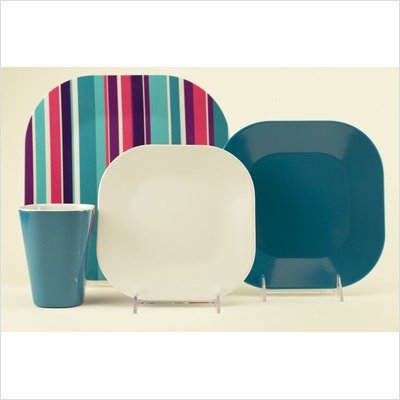 410t7kRc3BL Siena 16 Piece Dinnerware Set 11 Color: Neptune Blue