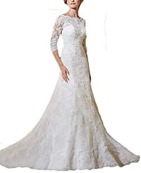 Organza/Tulle Floor Length Lace Backless 2015 Evening Dress/Prom Dress/Party Dress/Wedding Dress 