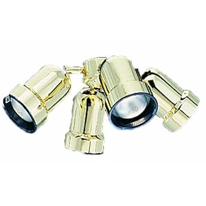 Casablanca K4K-72 Four-Light Swivel Bullet Fixture with Center-Stem, Arch. White