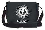 DEATH NOTE LOGO & SKULL EMBROIDERED MESSENGER BAG GE5415
