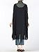 Mordenmiss Women's Autumn Vest Dress Pull-Up Hem Linen Top with Pockets XL (Black)