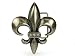 Fleur De Lis Rhinestone Belt Buckle