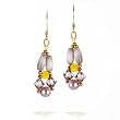 Tropical Citrus Crystal Elegance Earrings by Margo #0077PR GE OE