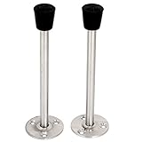 uxcell ドア　ストッパー　バンパー　ステンレス鋼　壁マウント　45mmベース 160mm高さ 2個入り