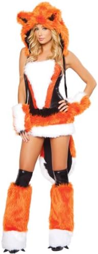 FOTTON Women's Adult Sized Firefox Fox Animal Costumes Halloween Cosplay Dress