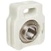 MRC Marathon Series Wide Slot Take-Up Unit, Stainless Steel Ball Bearing Insert, Set Screw Lock, Non-Relubricatable, Non-Expansion, Contact and Flinger Seals, Composite Housing, Inch
