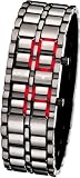 APUS Zeta Gunmetal-Red LED Watch for Him Design Highlight