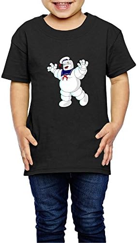 EVALY 2-6 Years Children Fashion Stay Puft Marshmallow Man Tshirt Black Size 4 Toddler