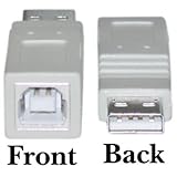 USB A (M) to USB B (F) Adapter - Fix Your Mismatched USB Connection!