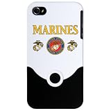 iPhone 4 or 4S Slider Case White Marines United States Marine Corps Seal