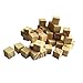 Flyco(TM) 100pcs 1 inch wood Floor cubes, natural unfinished craft wood blocks 2.5cm(1 inch) - Bag of 100