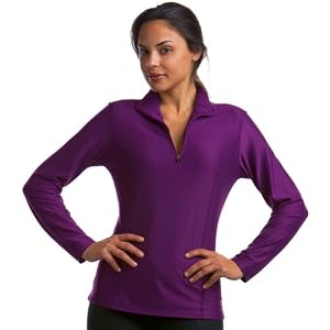 Buy Snow Angel Ladies Doeskin Zip T Neck Top by SnowAngel