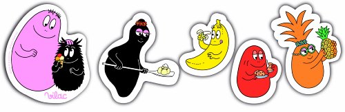Vilac - 5826 - Jouet en bois - Coffret 20 Magnets Barbapapa