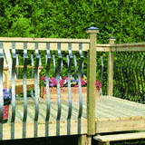 BW Creative Wood AL9800B42W Venetian Face-Mount Baluster