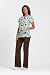 Cherokee Split Neck Stretch Top-Assorted Prints