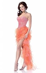 Chiffon/Taffeta/Tulle Beaded Crystals Crystal Lace Applique Bandage Dress 