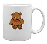 Simple Teddy Bear With Bow Mug