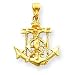 14k Mariners Cross Pendant