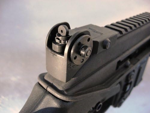 Tech Sight's SU16A1-EL Adjustable Aperture Sight for the KeltecR SU16 series, SU22, PLR16 & PLR22 rifles and pistols. Rear sight elevation version. by Tech Sights