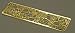 Zentrum Studios Etched Metal Bookmark Stylized Grape Arbor-gold