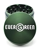 Evergreen 4 Piece 2.5inch Tobacco Spice Herb Weed Grinder (2.5inch, Evergreen)