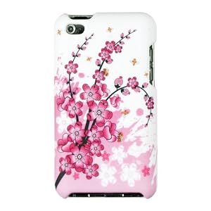 Flexible Gel Case for Apple iPod Touch 4G (4th Generation) - Pink Cherry Blossoms