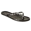 Women's Mossimo&reg; Lorelle Faux Snake Flip Flops - Black