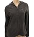 Reebok Womens Grey Fleece Micro Jacket