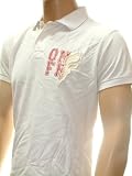 On Fire Hook Homme Polo Applique | Couleur: Blanc | Taille: M