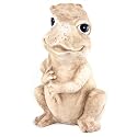 Ceramic Garden Frog Holding Leaf