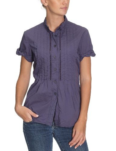 Henry Cottons Damen Bluse Regular Fit, 110135800950/Kurzarmbluse, Gr. 36 (IT 42), Violett  Preisvergleich