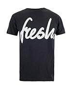 COTTON SOUL Camiseta Manga Corta Fresh Mono (Gris Oscuro)
