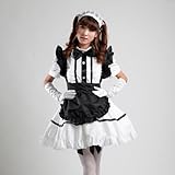 TOMSUIT Lovely Lolita Palace maid Adult Halloween Costumes, L