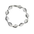 FOJO's Marcasite Leaf Link Bracelet