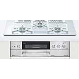 Rinnai RHS71W15G22V3C-STW-13A クリアホワイトミスト デリシア [ビルトインコンロ (都市ガス用・左右強火力・3口・AC100V電源・幅75cm)]